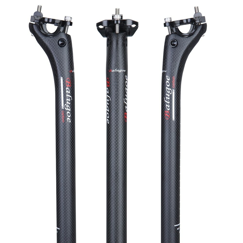 Carbon MTB Bicycle Seatpost Road Bike Seat Tube 25.4/27.2/30.8/31.6mm*350/400MM