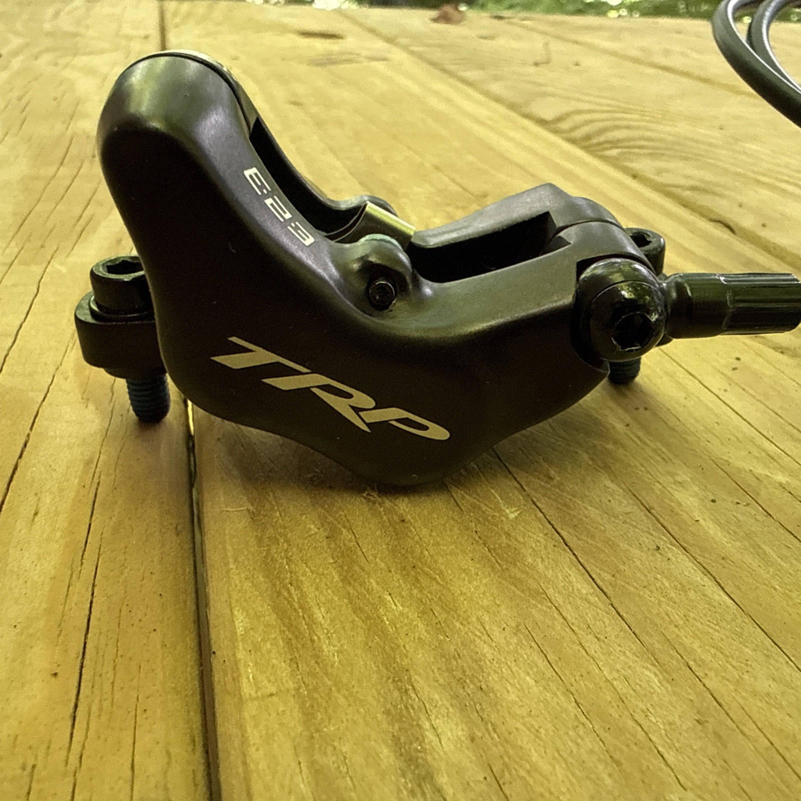 TRP Slate Evo Hydraulic Disc Brake (Front Left) — Post Mount with 203mm Rotor