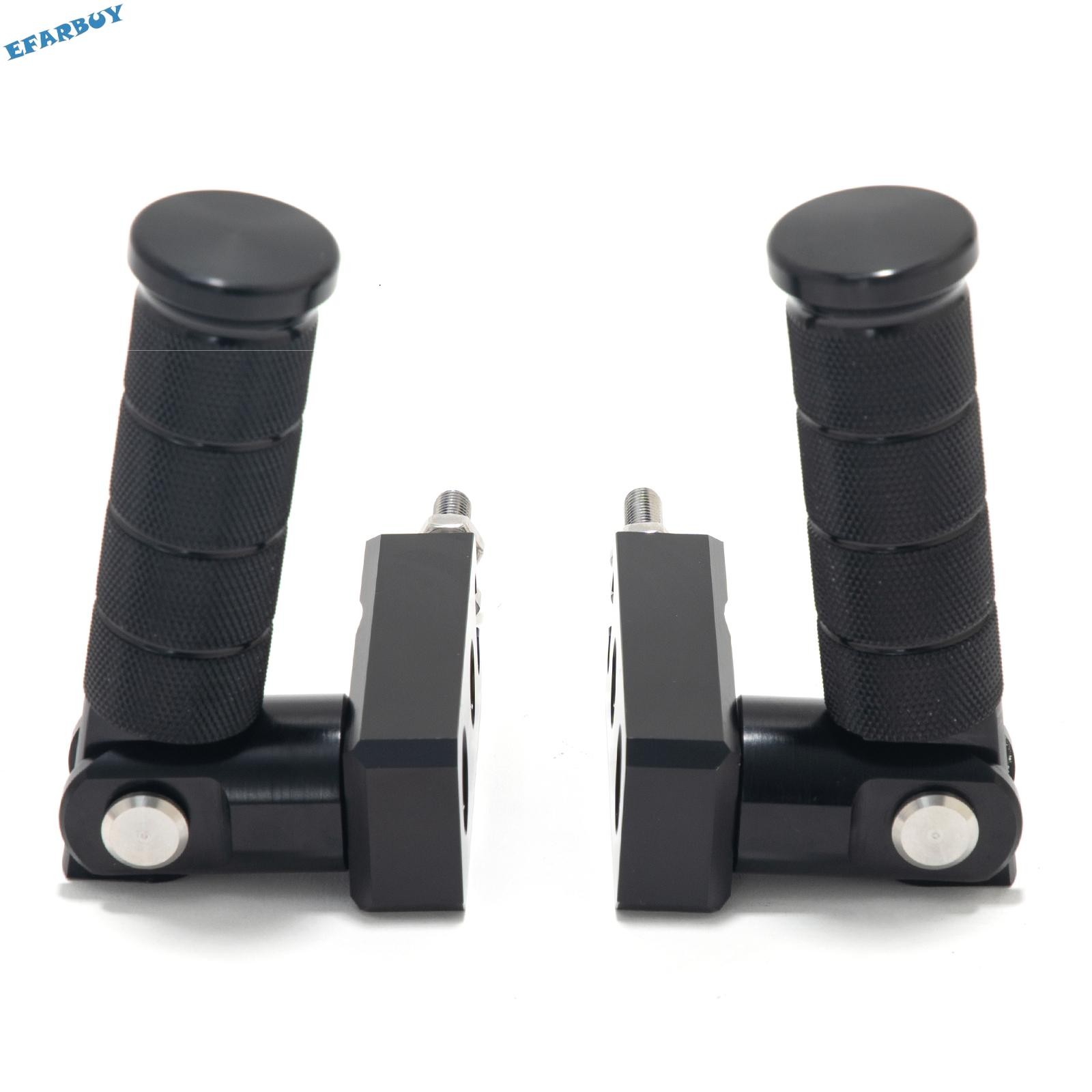 Black Billet Aluminum Rear Stunt Foot Pegs Pedal for SUR-RON LBX for Segway X260