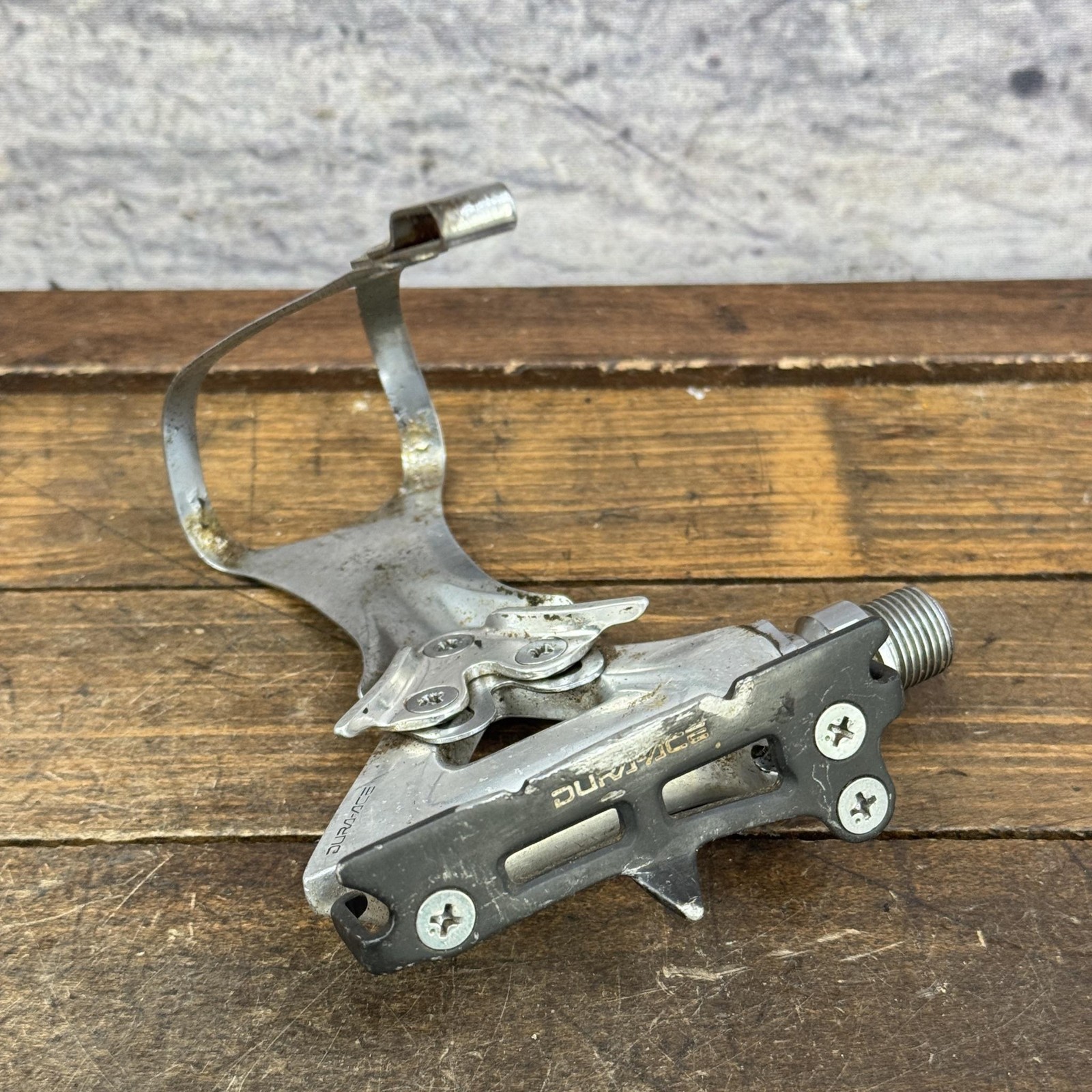 Vintage Shimano Dura-Ace PD-7400 LEFT Pedal 9/16 In Toe Clip Road Eroica