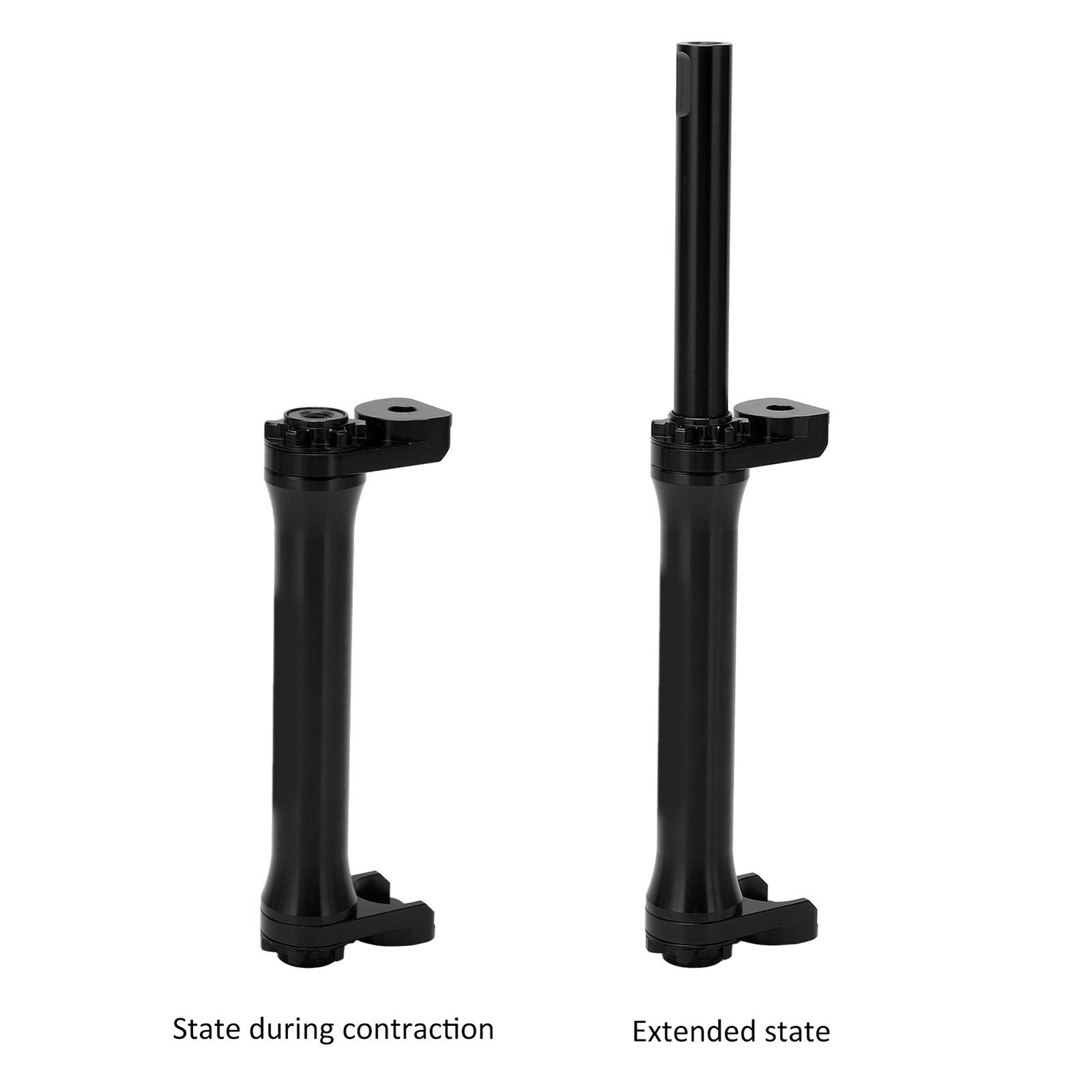 Aluminum Alloy Easy Wheel Extension Telescopic Bar for Brompton 3sixty Folding