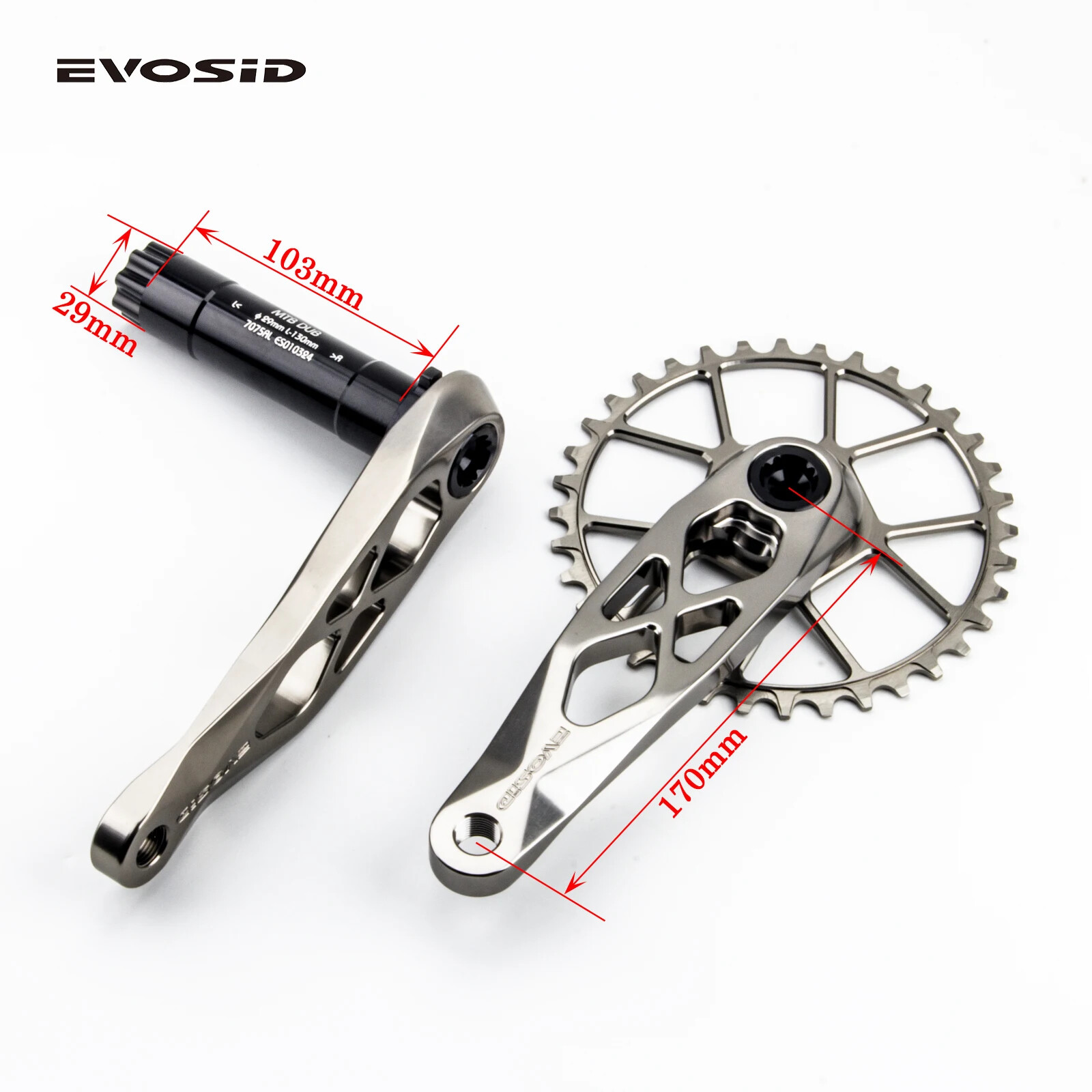 170mm 165mm MTB DH AM XC Trail Enduro Bicycle Crankset 34 36T 11S Chainring