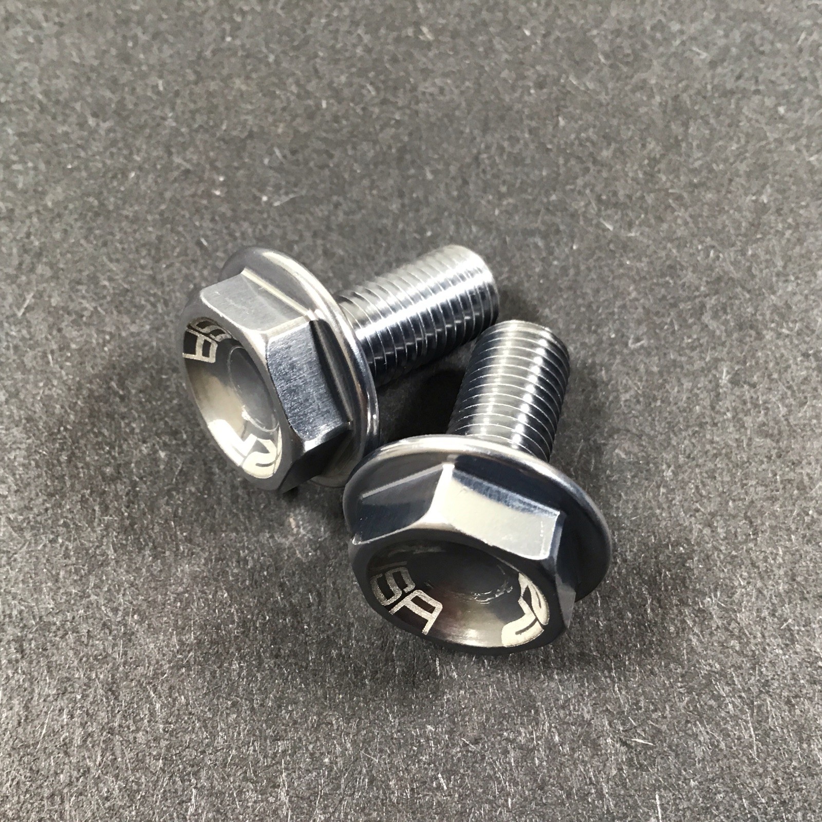 SRP Alloy Square Taper Crank Arm Bolt Set Silver NOS Vintage MTB Kooka Grafton