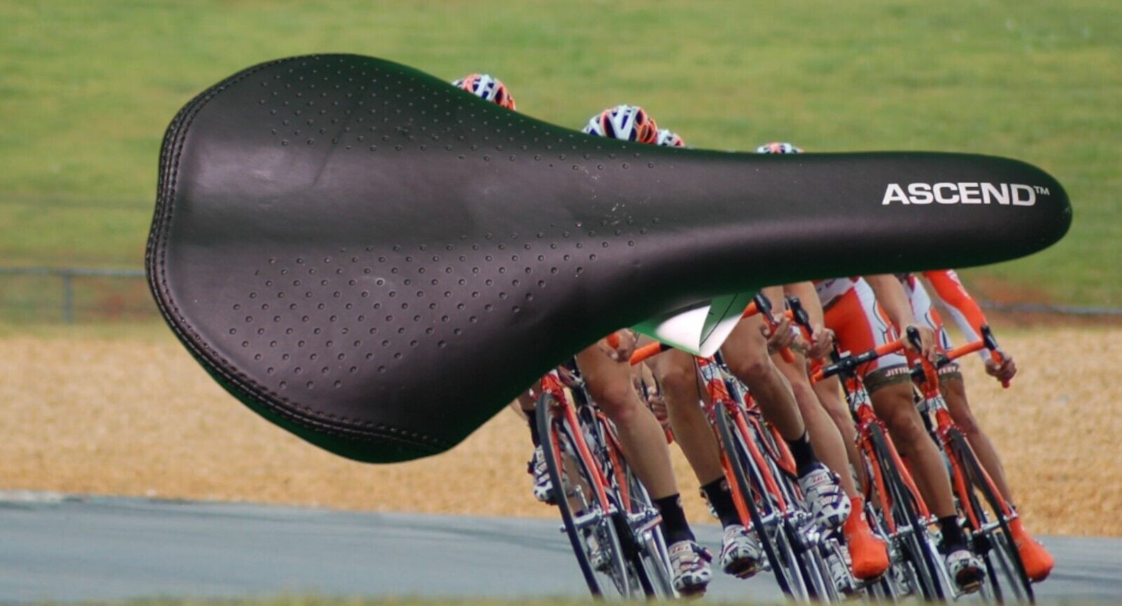 Ascend Cionlli Black Bike Bicycle Saddle Seat Racing Narrow Road Padded