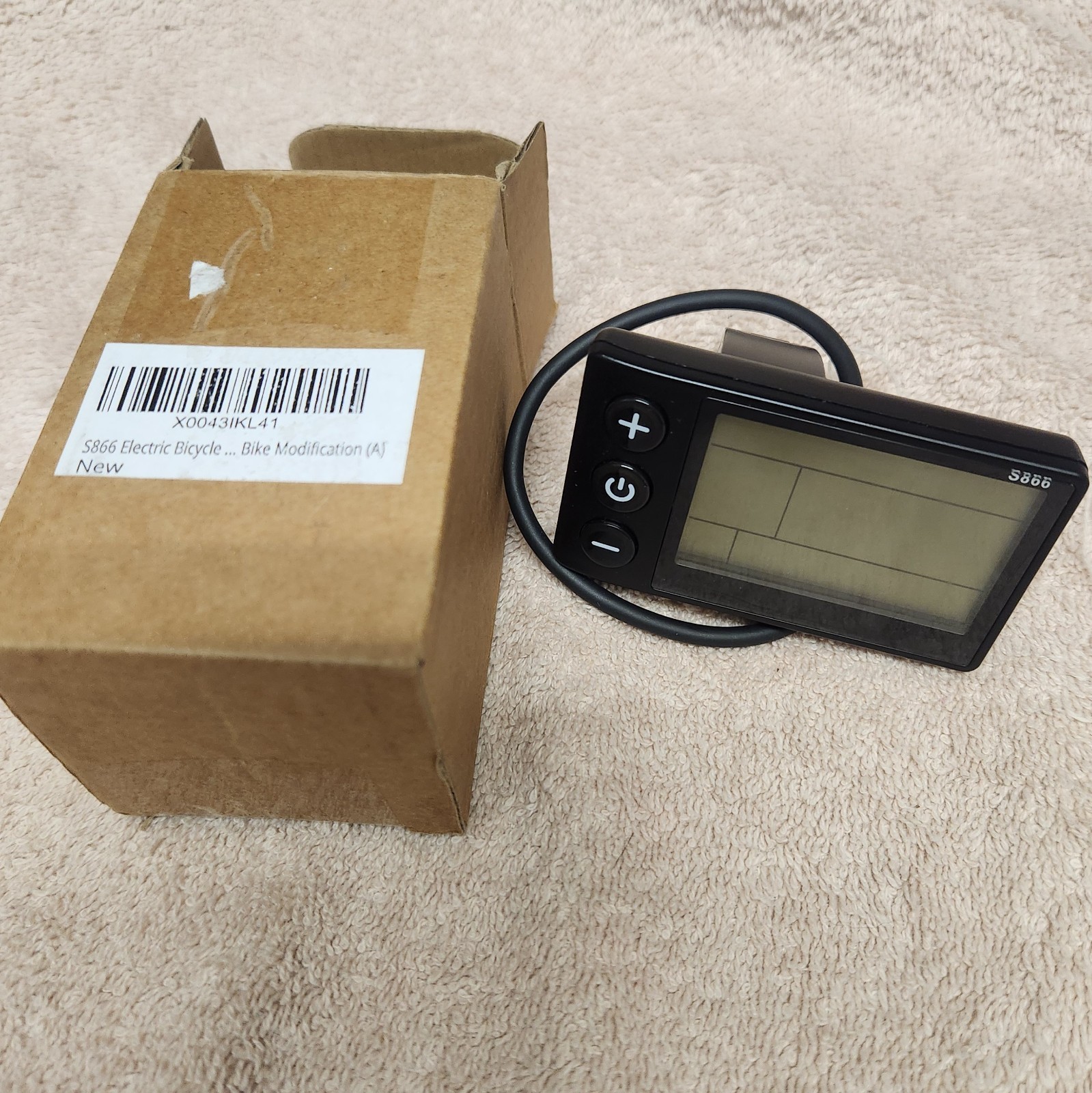 S866 Ebike LCD Display Meter 24V 36V 48V Electric Bicycle Scooter Speedometer