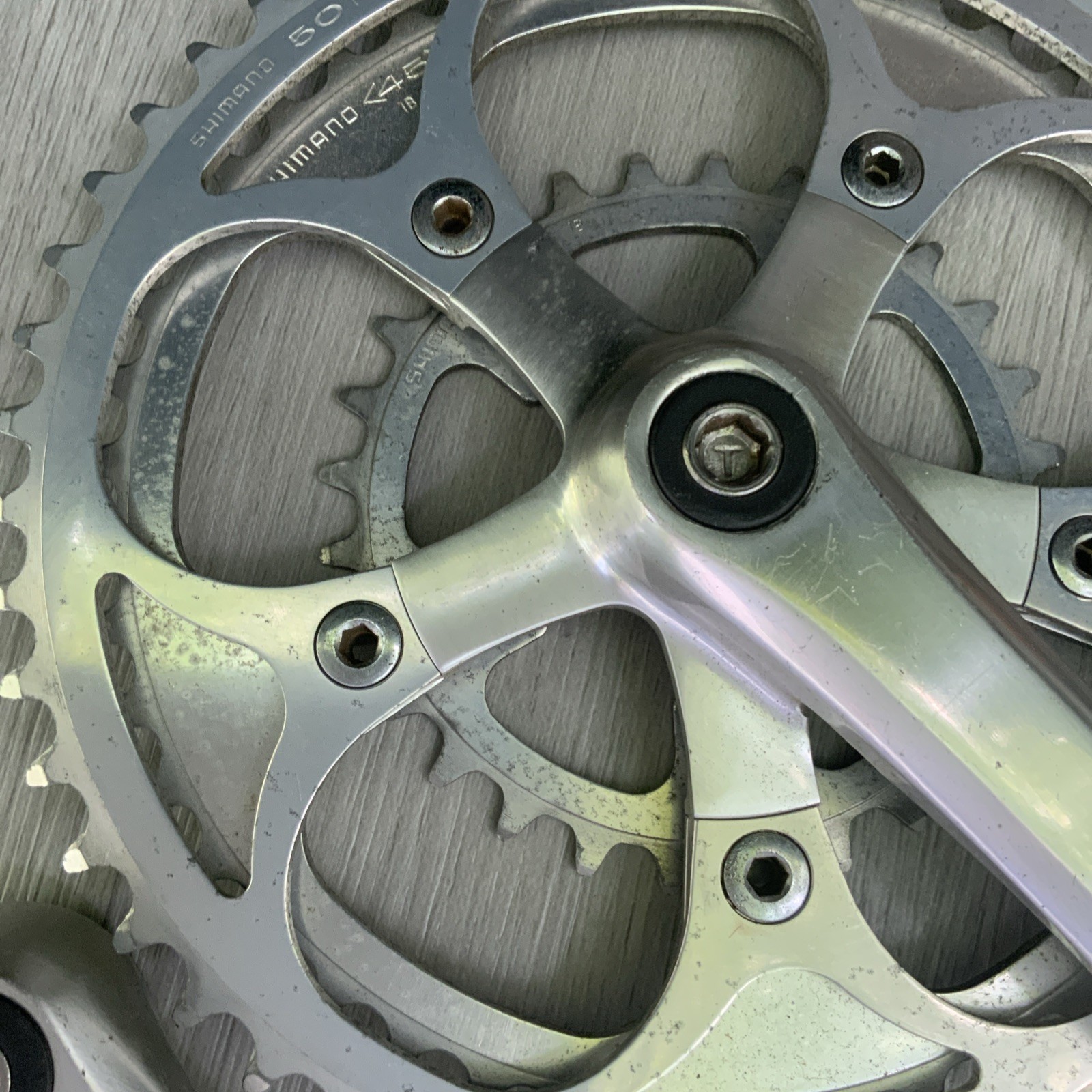 SHIMANO ULTEGRA CRANKSET DOUBLE 6500 53-39 TOOTH 172.5 MM ARMS