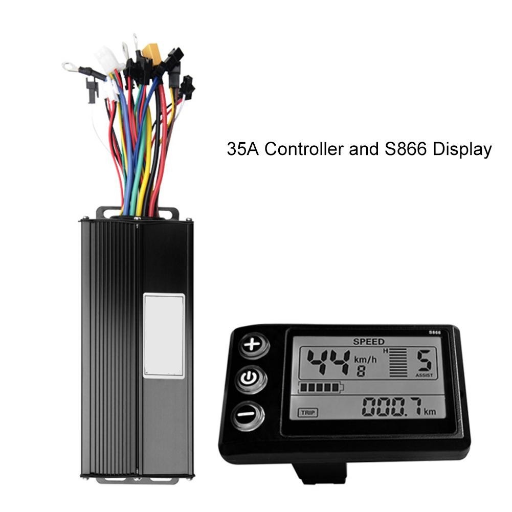 Electric Bike 3-mode Controller 80*50mm ABS Plastic Intelligent Speed Limit