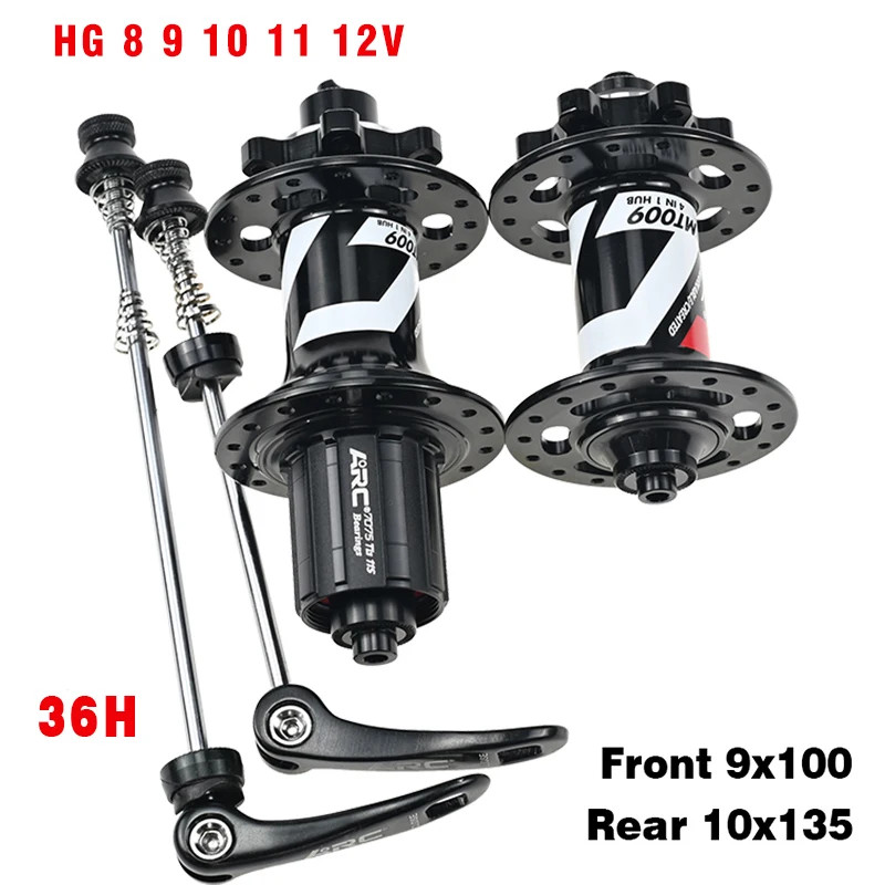 ARC MTB Hub 28H/32H/36H 6 Pawls 114 Clicks Disc Brake HG/MS/XD 12 Speed