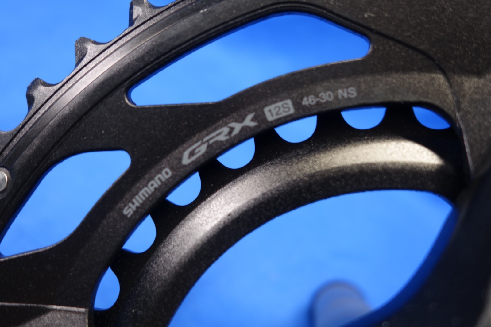 Shimano GRX FC-RX610 2 x 12 Speed Bike Crankset, 46/30t, 175mm Arm Length