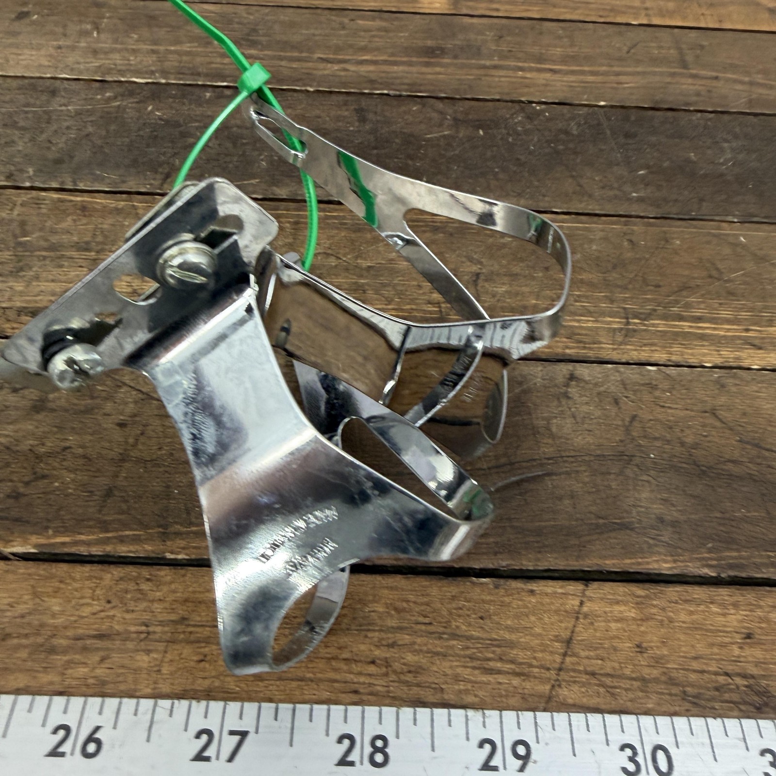 Vintage Lapize Toe Clip Pair Silver Chrome Steel Bike 70s 80s Eroica