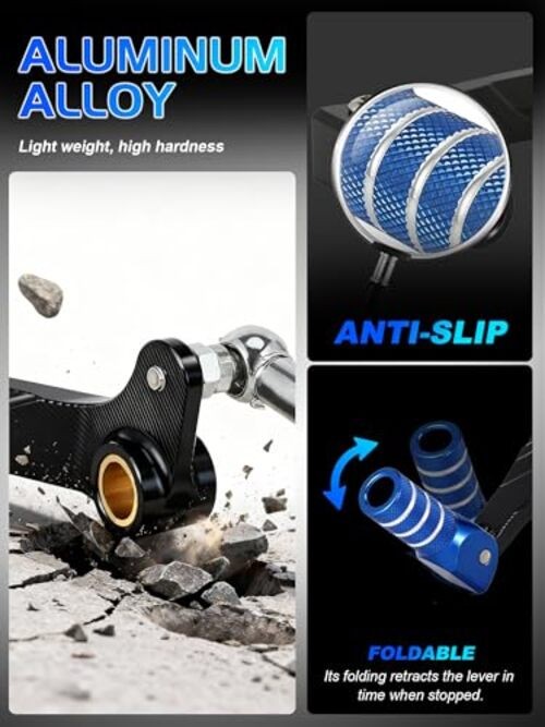 Dirt Bike Gear Shifter Lever for TTR 125,CNC Folding Motorcycle Pit Bike Blue