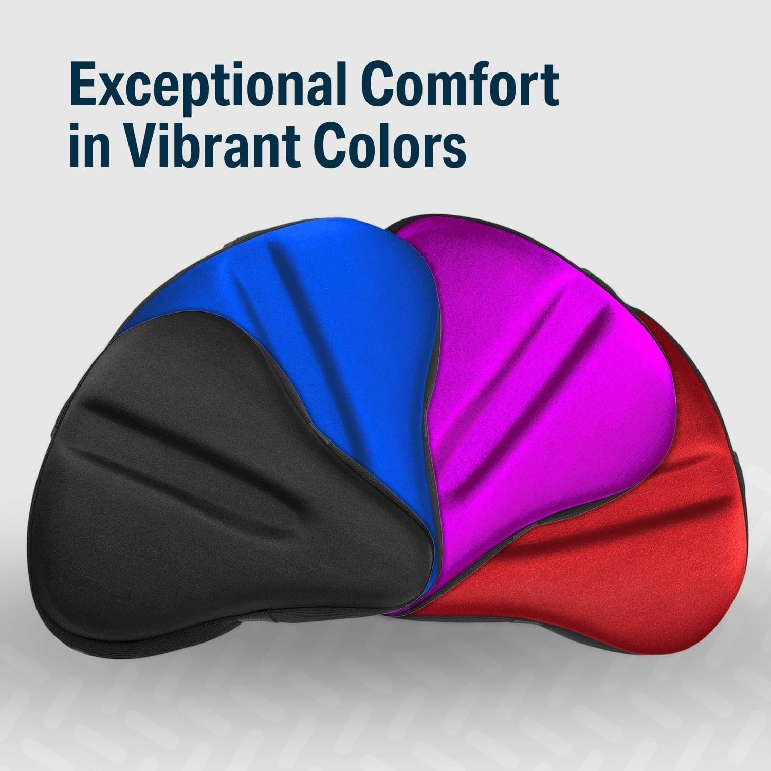 All-in-One Gel Seat Cushion for Exercise Bikes – Large, 11″x10″, 120kg Capacity