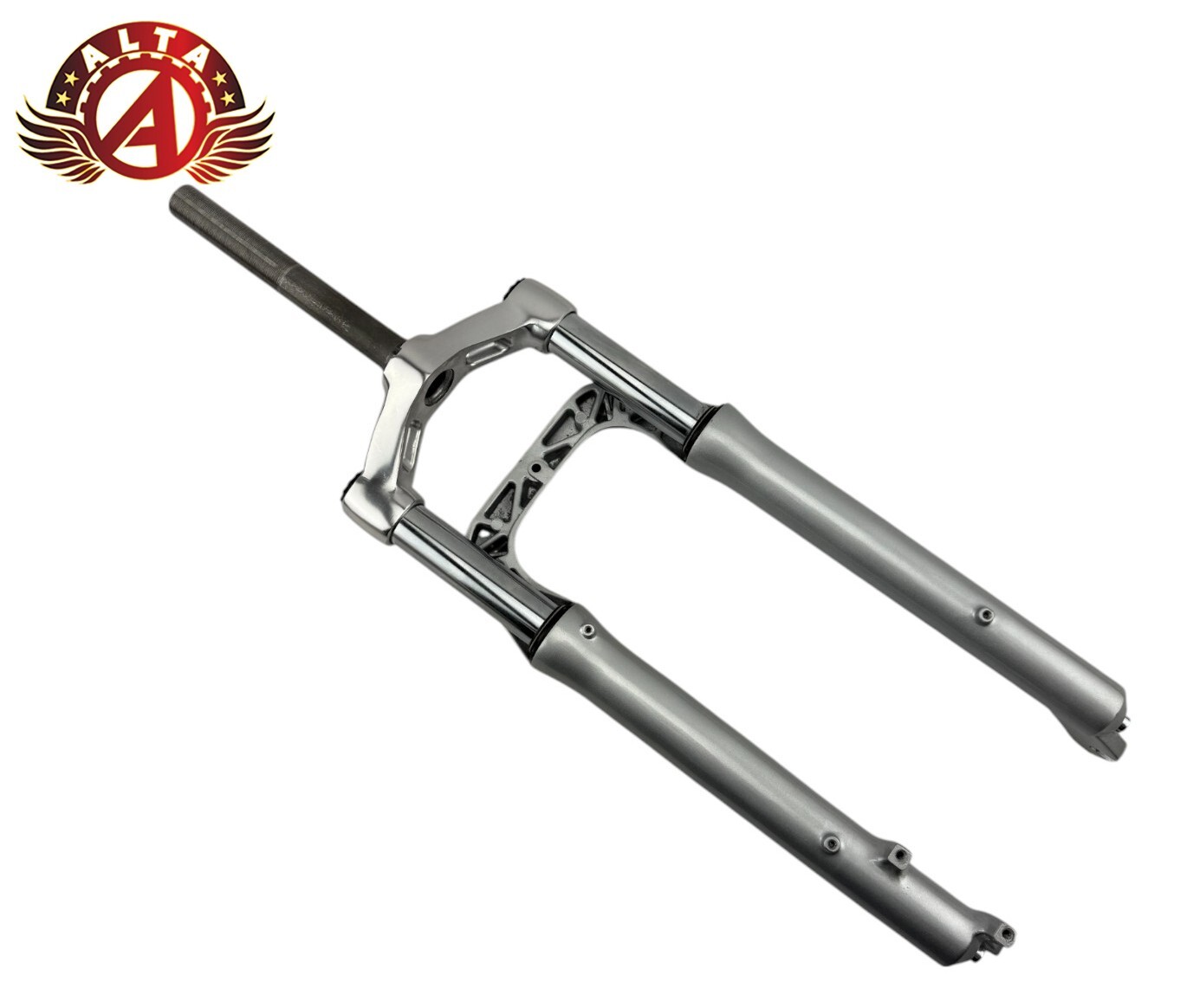 ALTA 26″ BICYCLE Suspension 1 Inch Threaded Disk Brake Fork CHROME FIT FAT BIKES