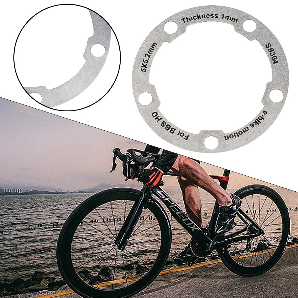 ChainRing Washer Washer Ebike Accessories Replacement 58x58x1mm Aluminum Alloy