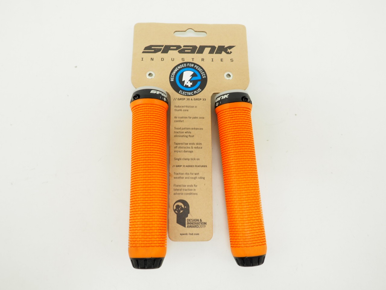 New! Spank Spike Grip 30 Orange Kraton Rubber Mountain Bike MTB Handlebar Grips