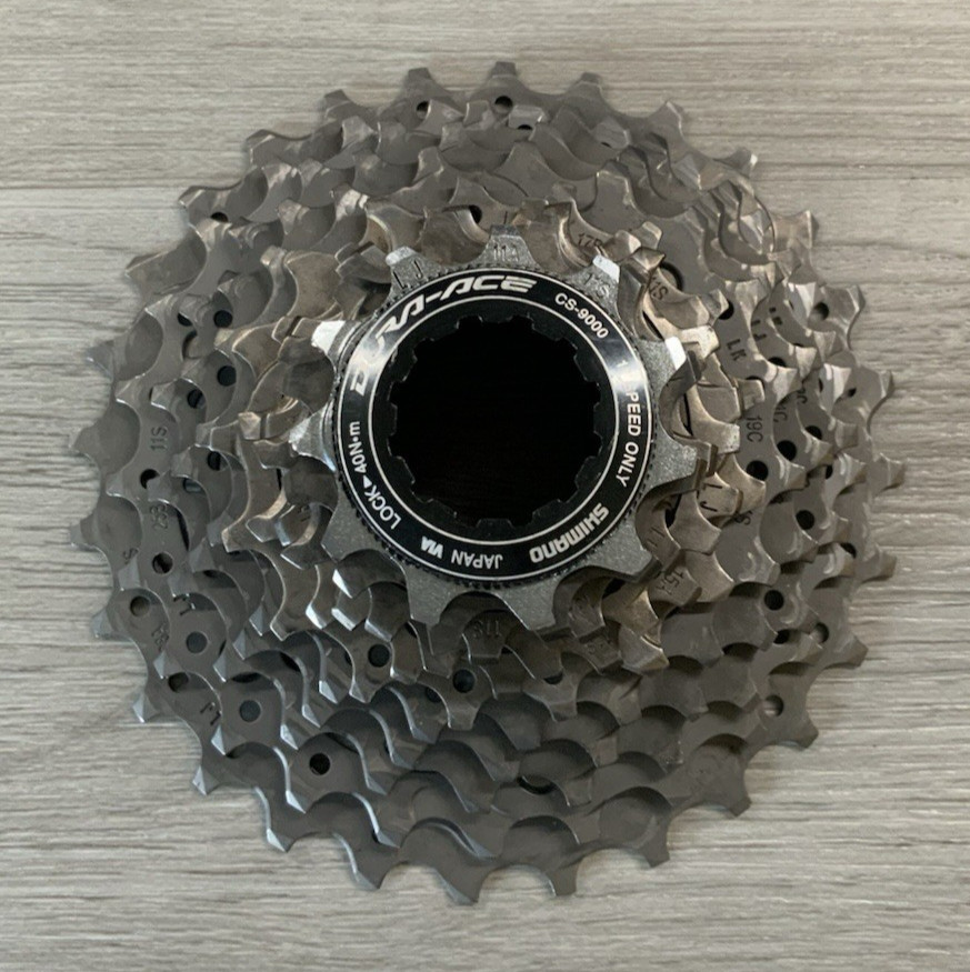 SHIMANO DURA ACE 11 SPEED CASSETTE 11-28 T00TH 205 GRAMS R9000