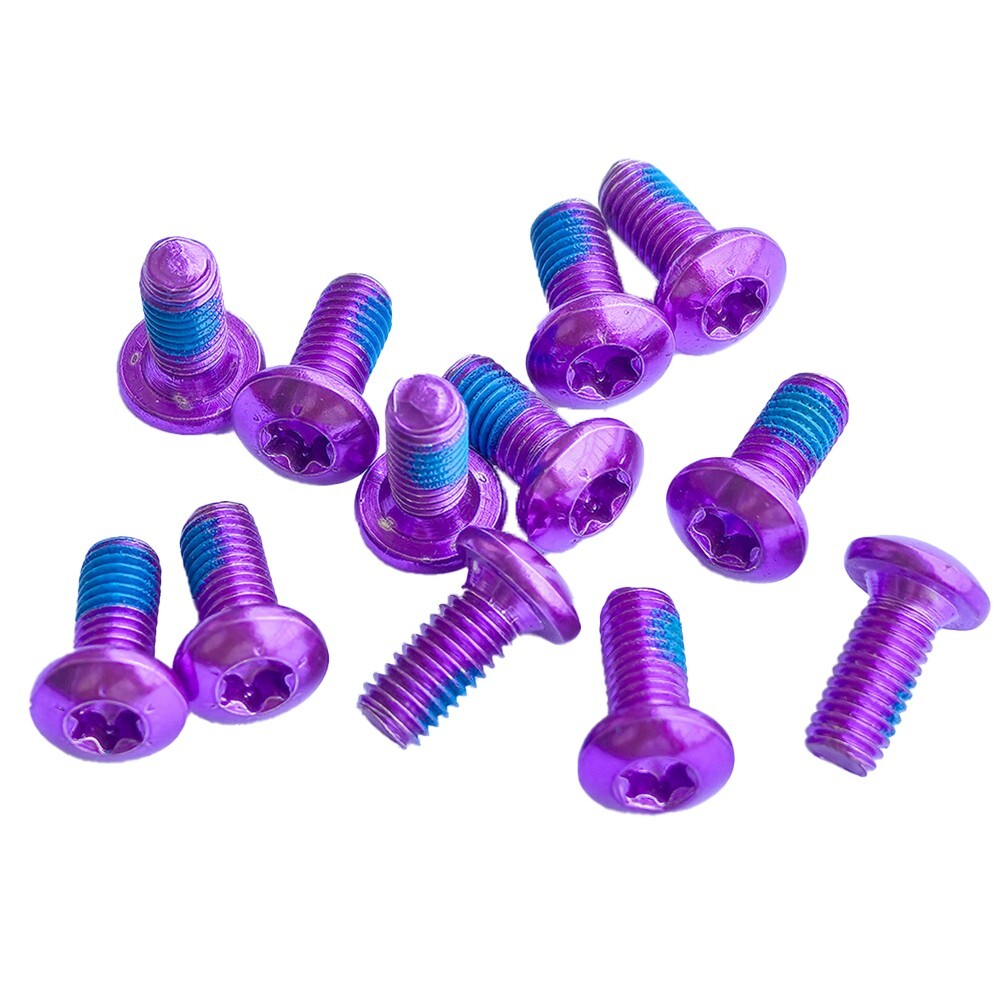 High Carbon Steel T25 Torx For Rotor Screws for MTB Bike Disc Brake Pack of 12