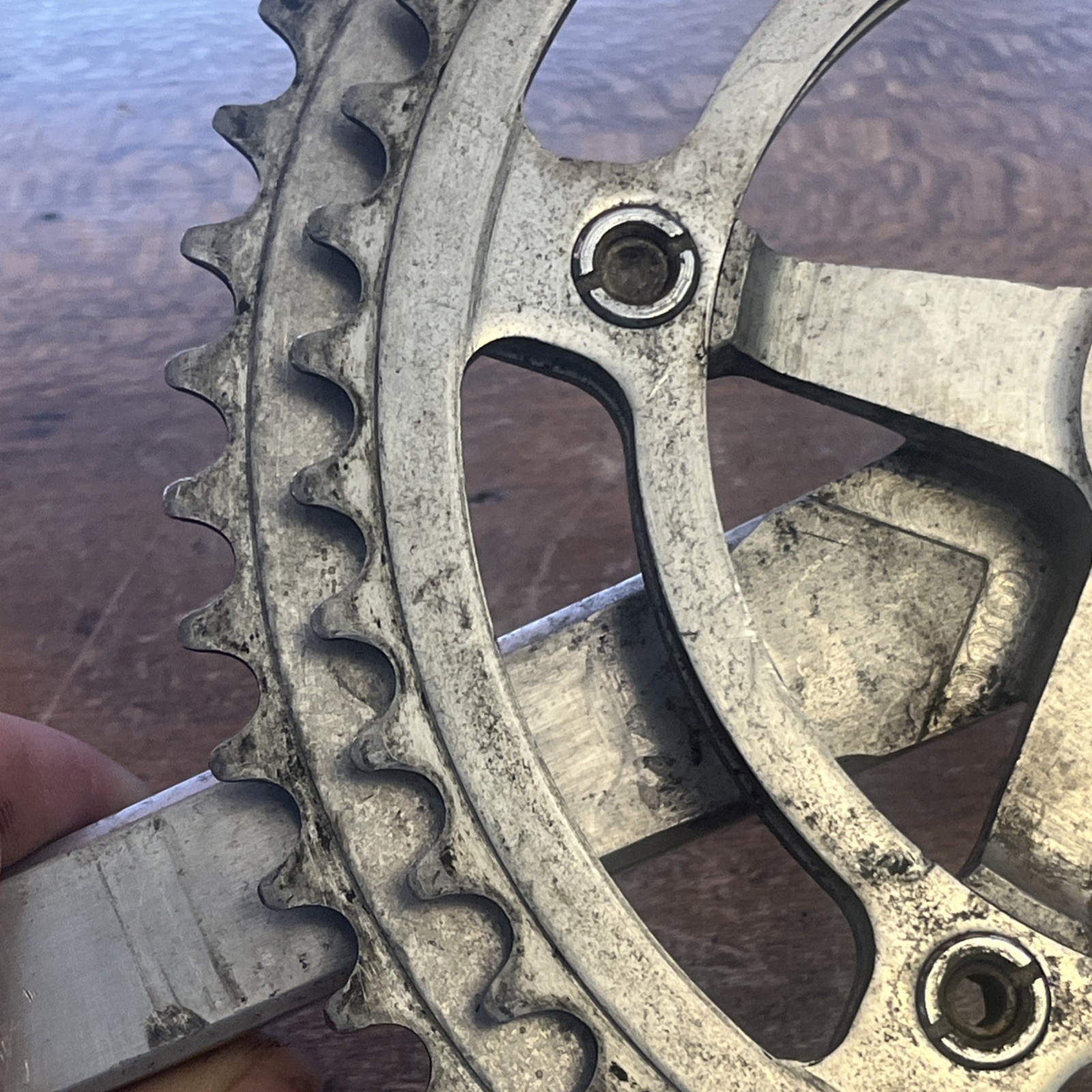 Vintage Nervar Star Drive Side Crank 52/46 T 128 BCD ~see Pics/condition~ France