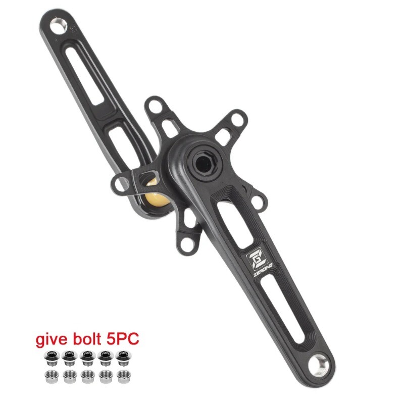 130/110BCD Road Folding Bike Hollow Tech Crankset 165/170/175mm with 5 Bolts