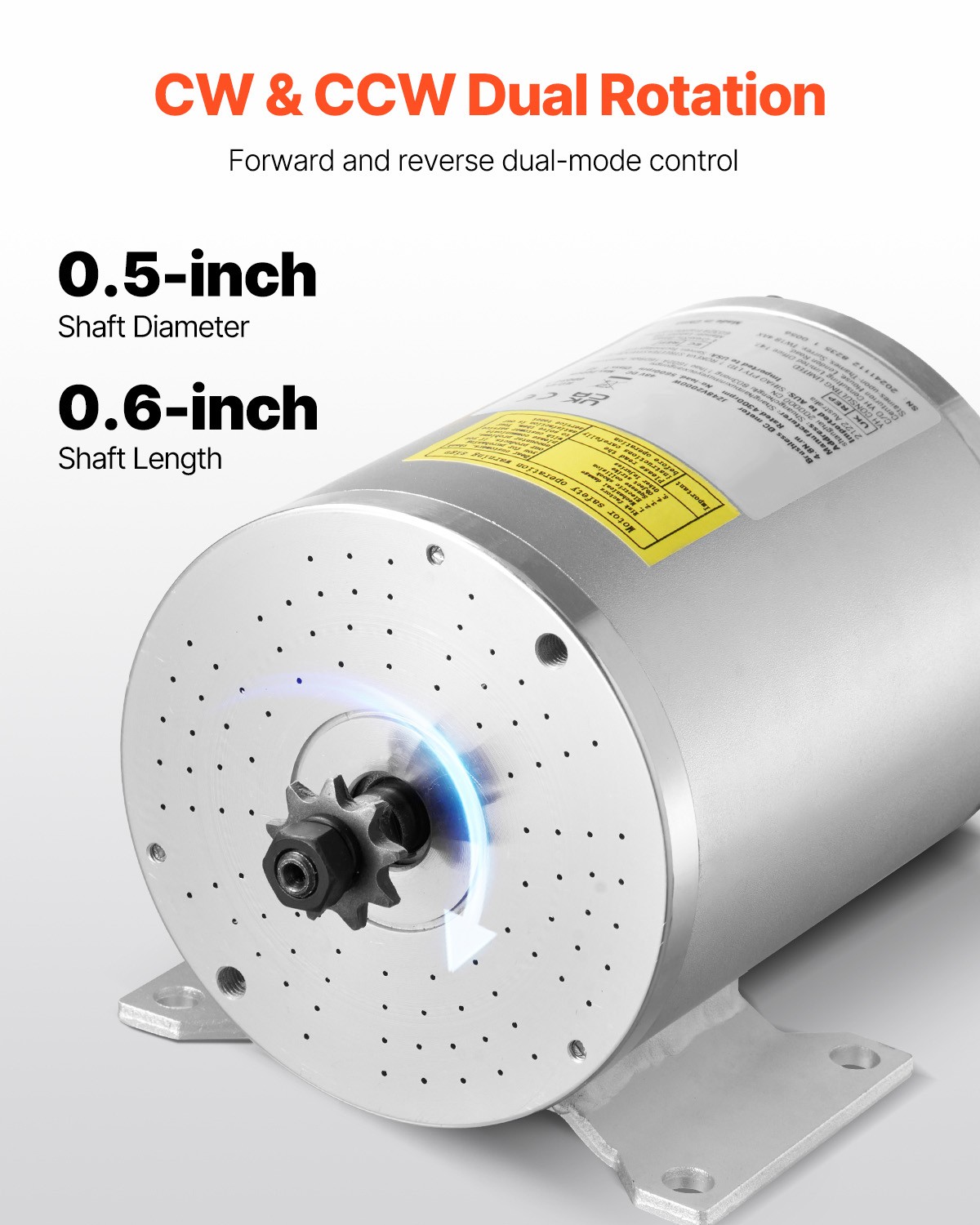 2000W Electric Brushless DC Motor Kit 48V 4300rpm Motor & Speed Controller