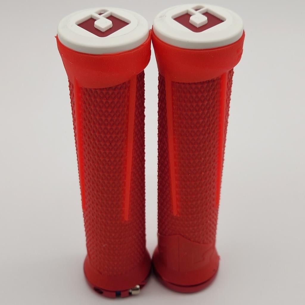 ODI AG-1 Aaron Gwin Lock-On Bicycle Grips 135mm Red NO PACKAGE