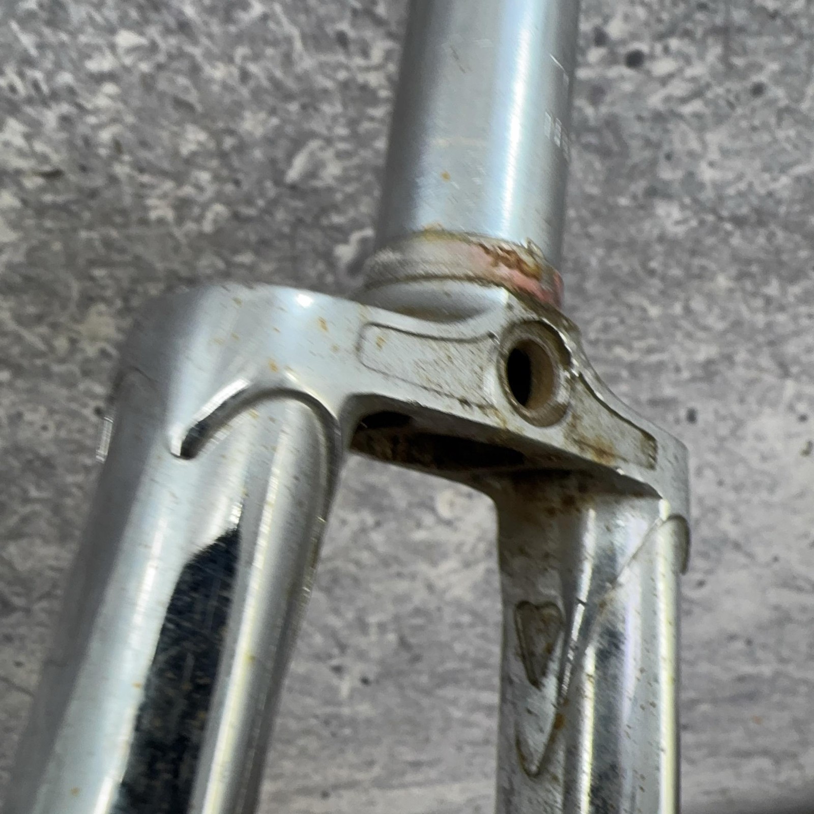 Vintage Tange TR 700c Fork 1 In Threaded Road Lugged Chrome Japan Stee80s