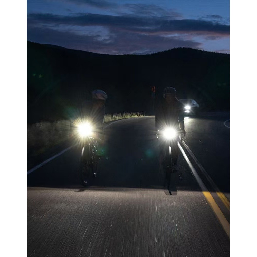 Bicycle Front Light Solar USB Rechargeable Smart Display For battery Level