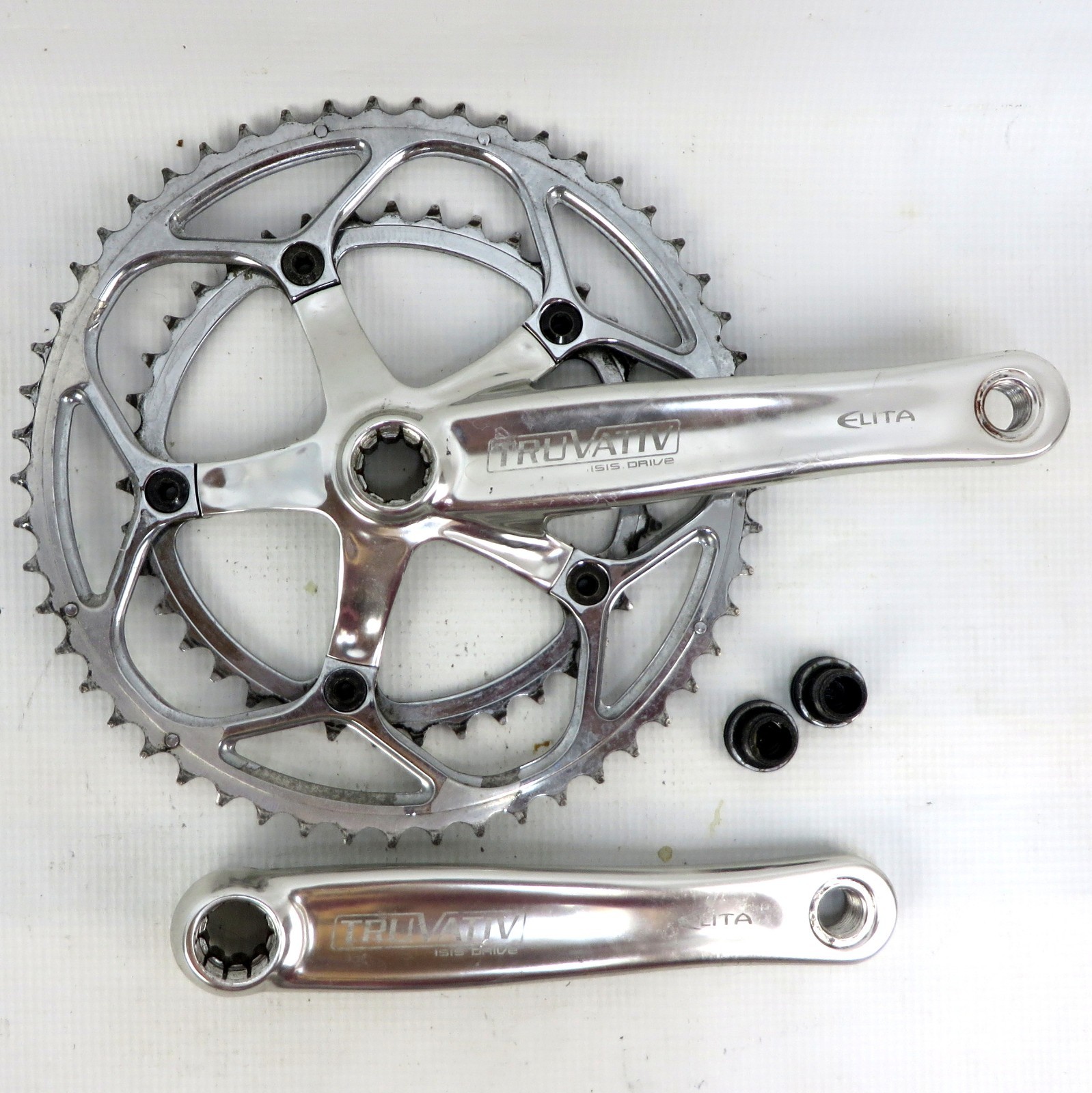 TRUVATIV ELITA CRANKSET Chrome 172.5mm 39-53t 700g Isis Drive