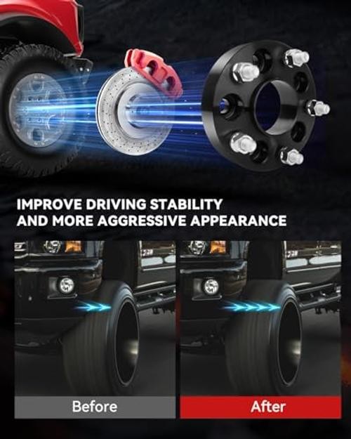Hubcentric Wheel Adapters – 1.25 Inch 5×114.3mm to 5×120.65mm – 5×4.5 to 5×4.75