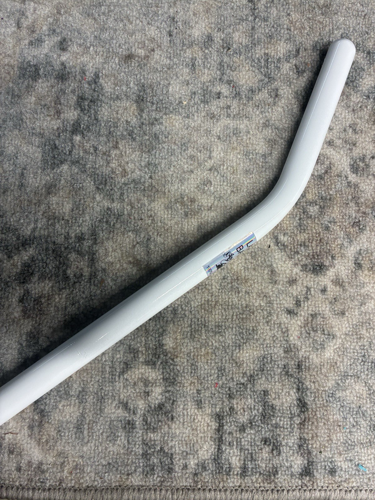 Old School Style Bmx Lay back seat post 25.4mm PROLITE Bmx White