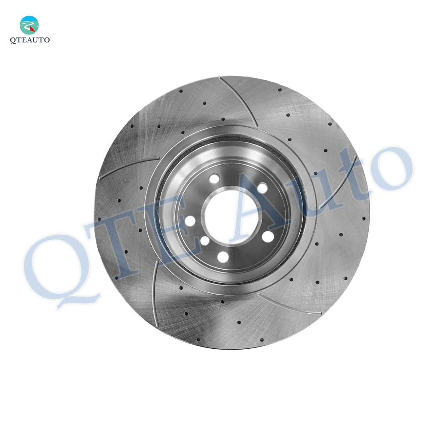 PM Auto Set of 4 Front 348mm-Rear 336mm Drilled Slotted Brake Disc Rotors Com…