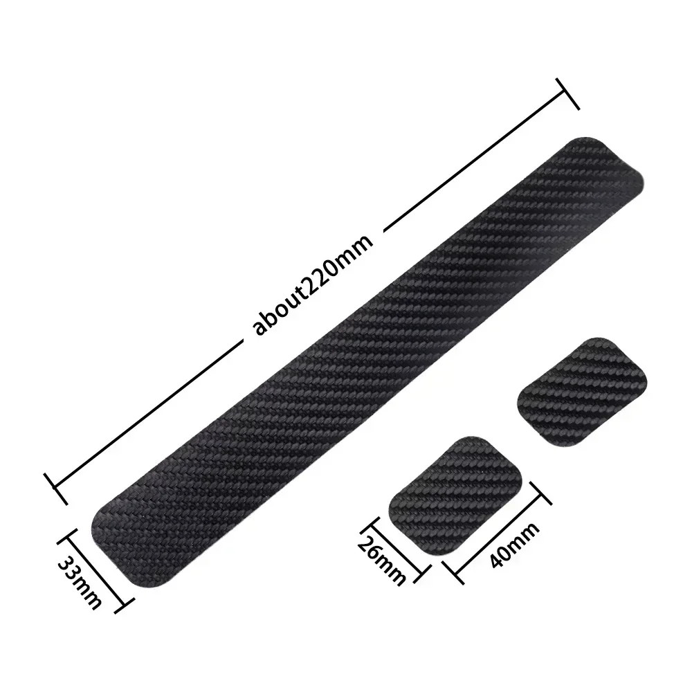 Bike Chainstay Protector Carbon Fiber Look MTB Road Frame Chain Guard Cover