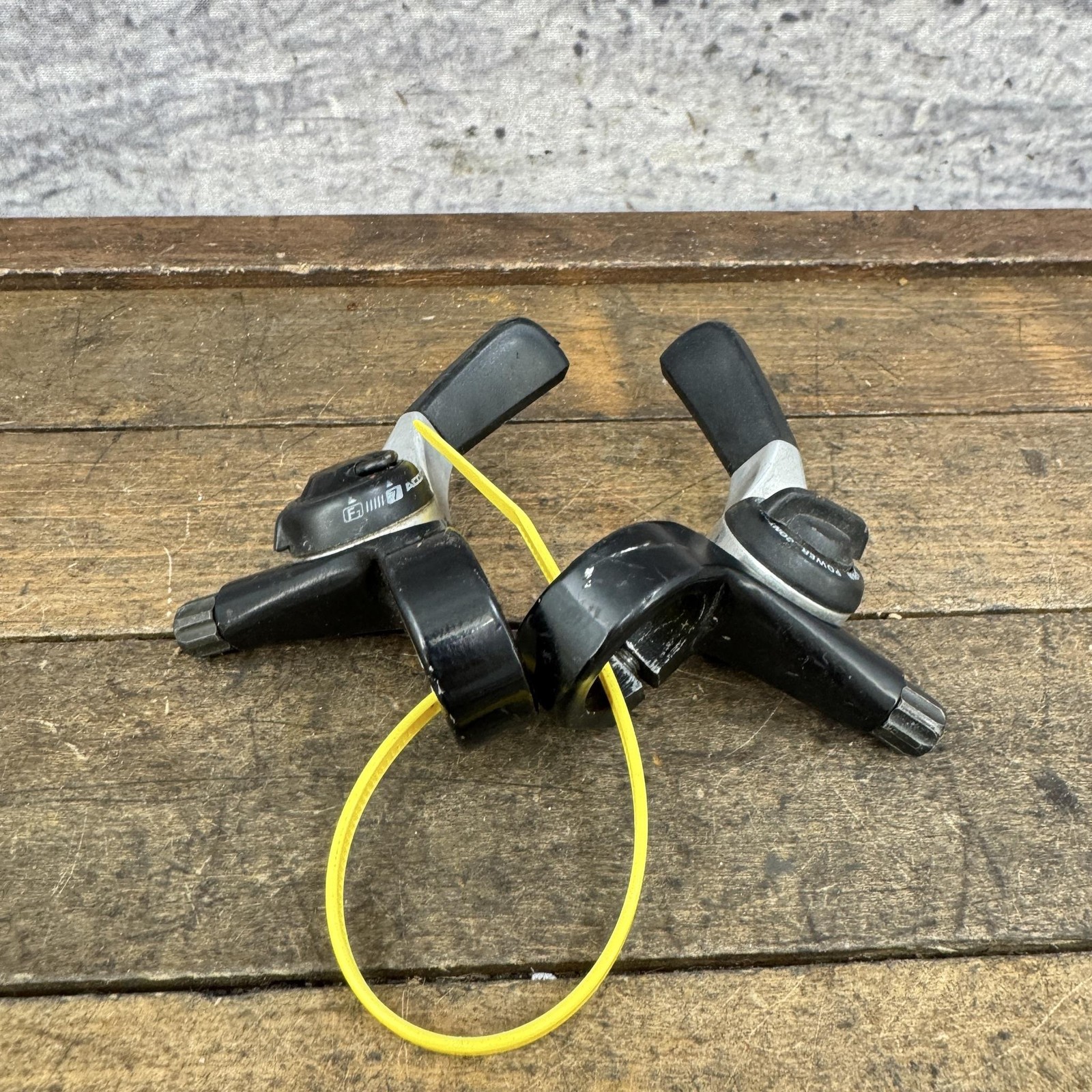 Vintage Suntour XC 7 Speed THumb Shifter Set Power Control Accushift 90s MTB