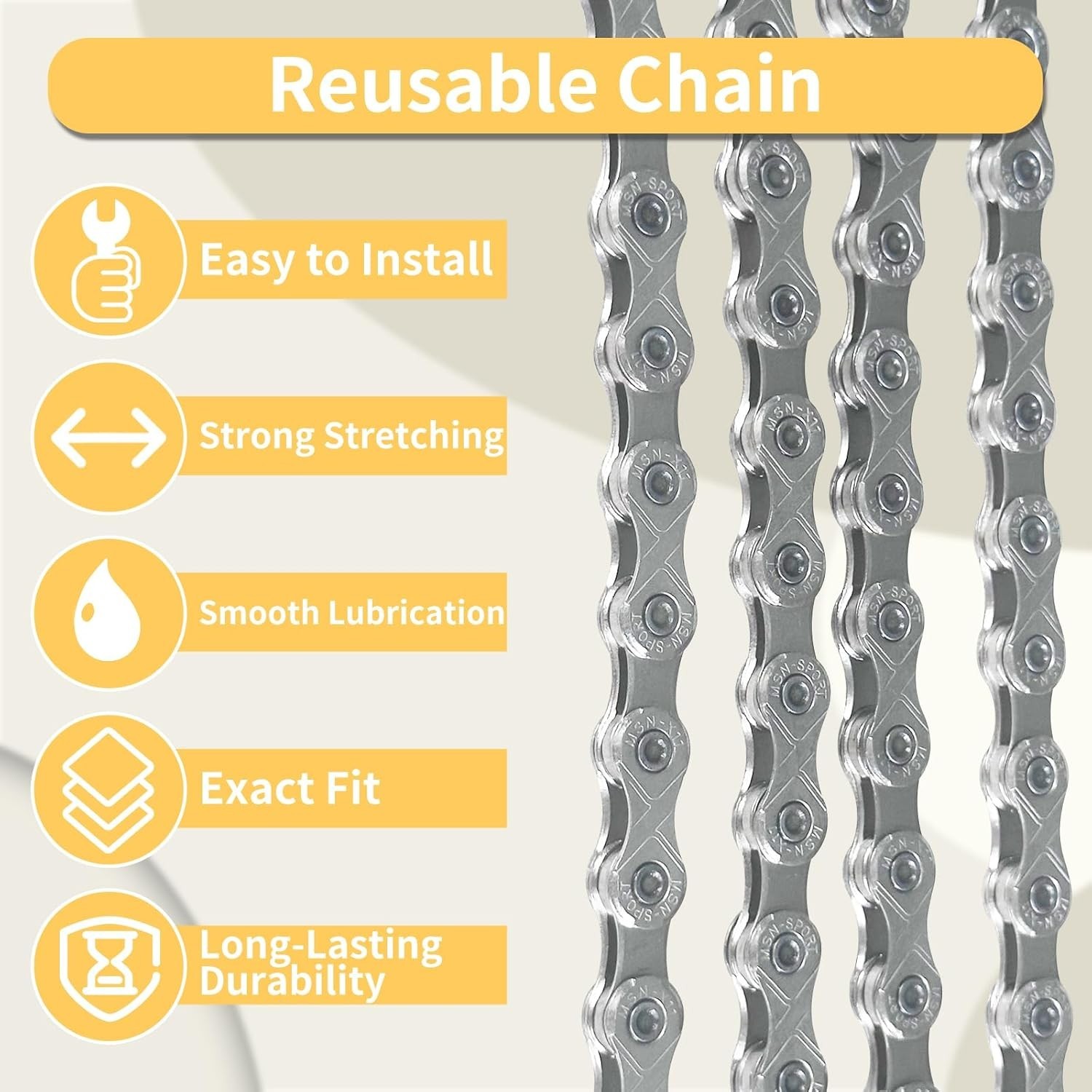 Alloy Steel Bike Chain 9/18/27 Speed for MTB and Road Bikes with Quick Link