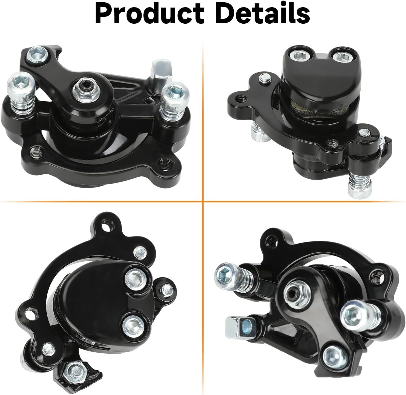 Mechanical Brake Caliper with Dual Pads for Various Mini Bike Models – 8.1 oz
