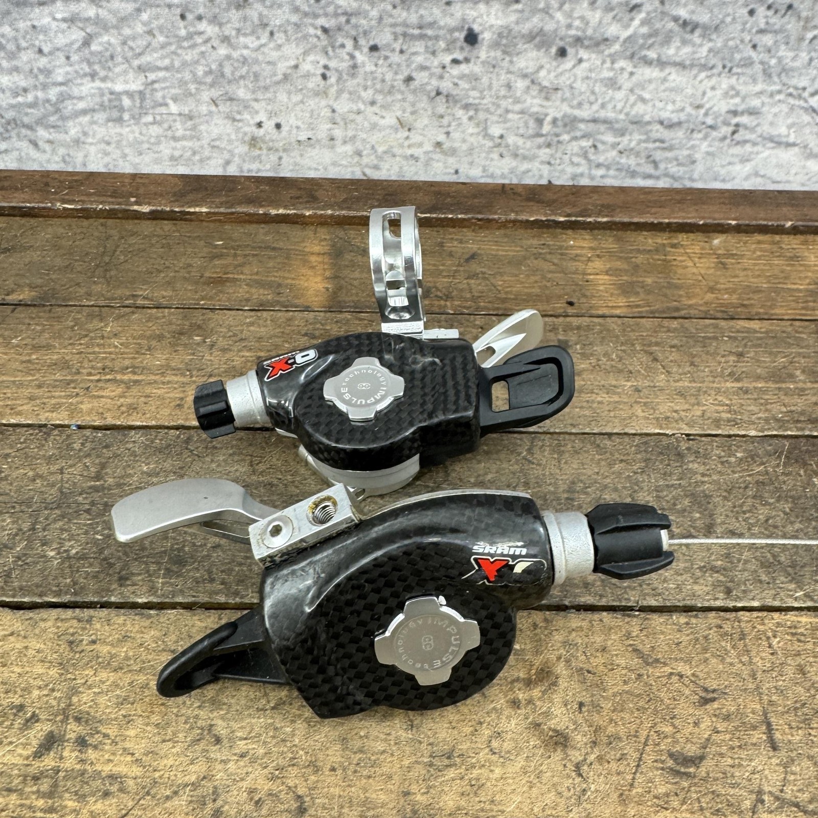 SRAM X0 Shifter Set Trigger Carbon Black MTB 1 Clamp