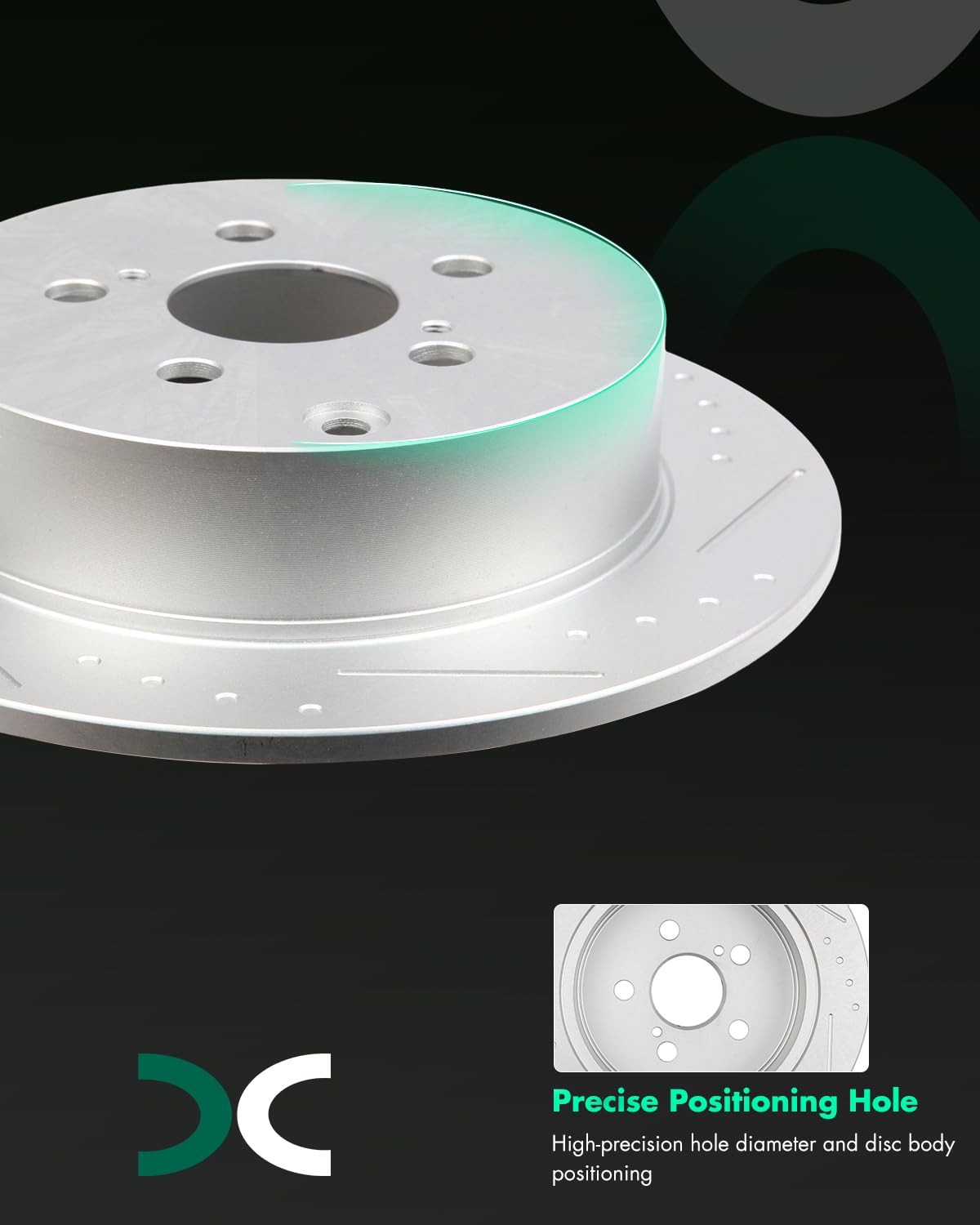 Scitoo Disc Brake Rotors Kits 31269 Rear Solid Brake Rotors Fit For Pontiac For