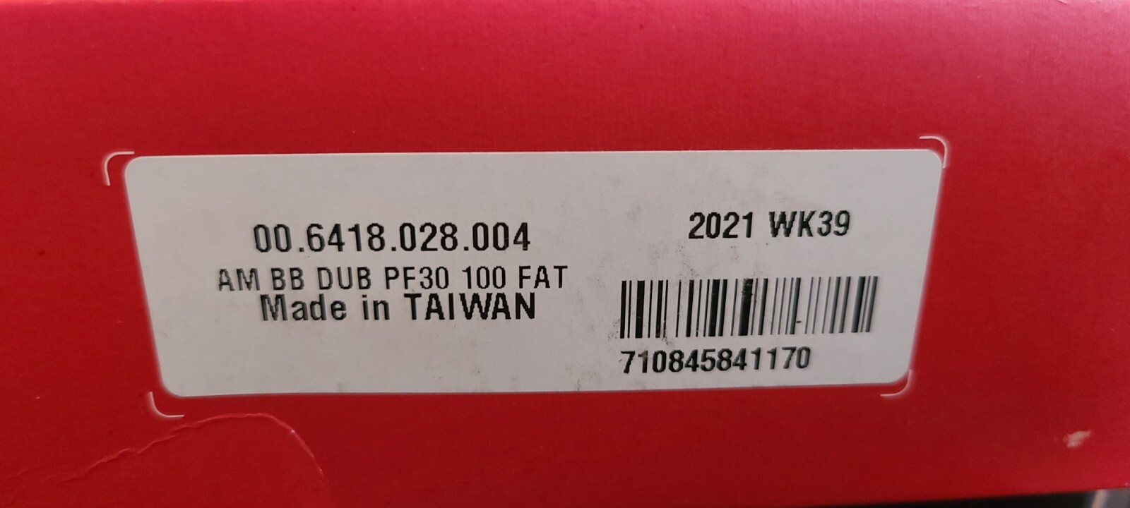 New SRAM DUB PF30 100mm Fat Bike MTB Press Fit Bottom Bracket 00.6418.028.004