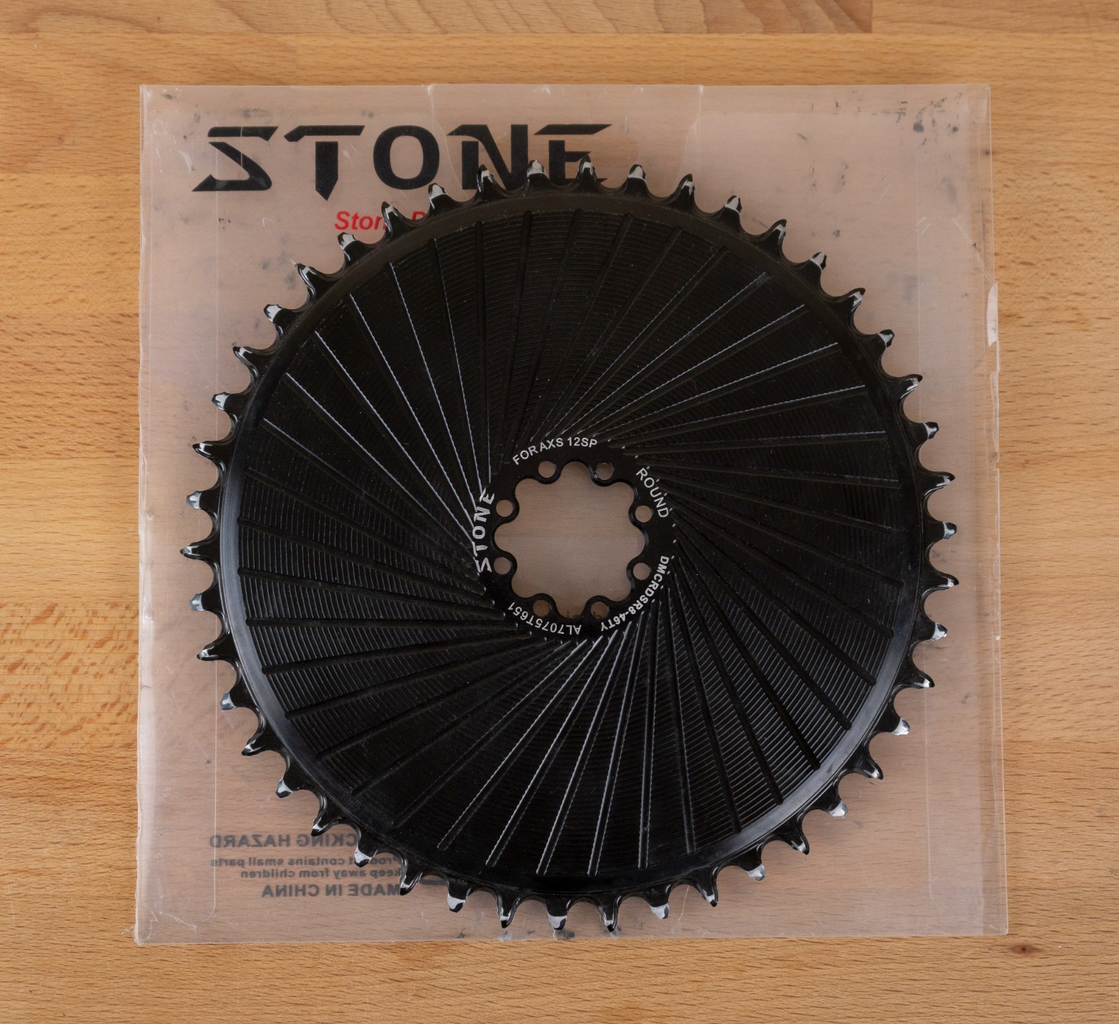 STONE Aero 1X Chainring 46T SRAM AXS 12 Speed (8 Bolt) Gravel Road Bike