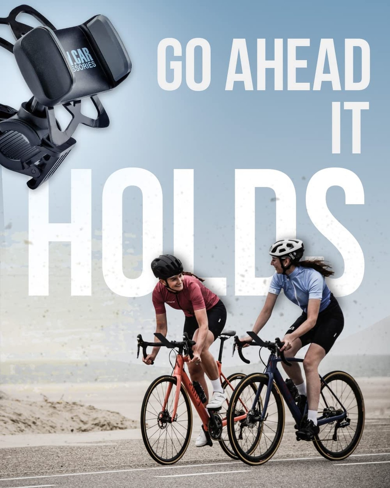 Bike & Motorcycle Phone Mount – for iPhone 16 Pro Max (15, 14, SE, Plus), Gal…