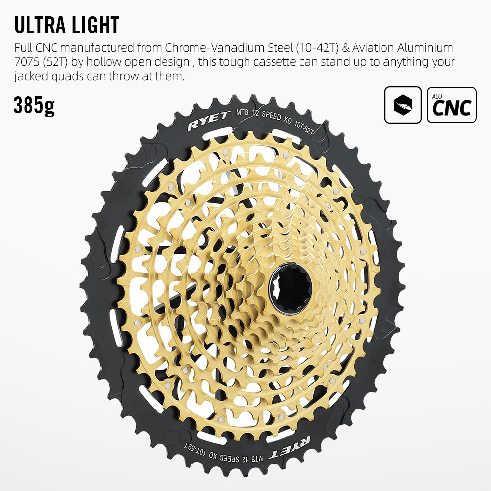 12s MTB 12 Speed 10-52T Cassette Freewheel Mountain Bicycle Sprocket for SRAM XD