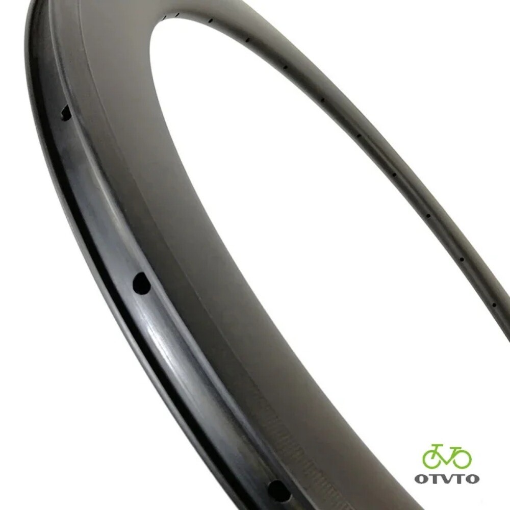 1 Pcs 700C Carbon Bike Rim 60mm Depth 25mm Wide Tubeless Clincher Tubular
