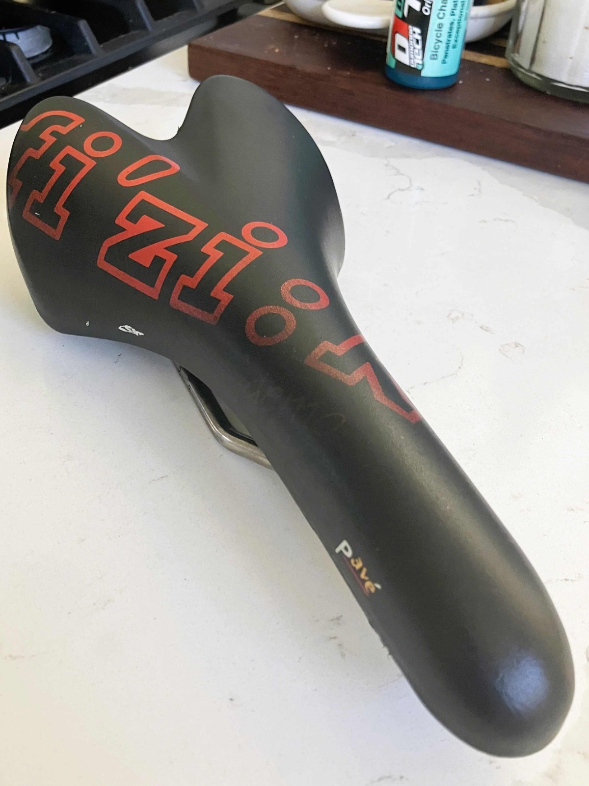 Fizik Pave’ saddle titanium ti rails vintage late 1990s very good