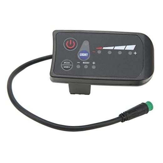 Electric Bike Power Display Meter Waterproof 5 Pin Interface ABS Housing 36V