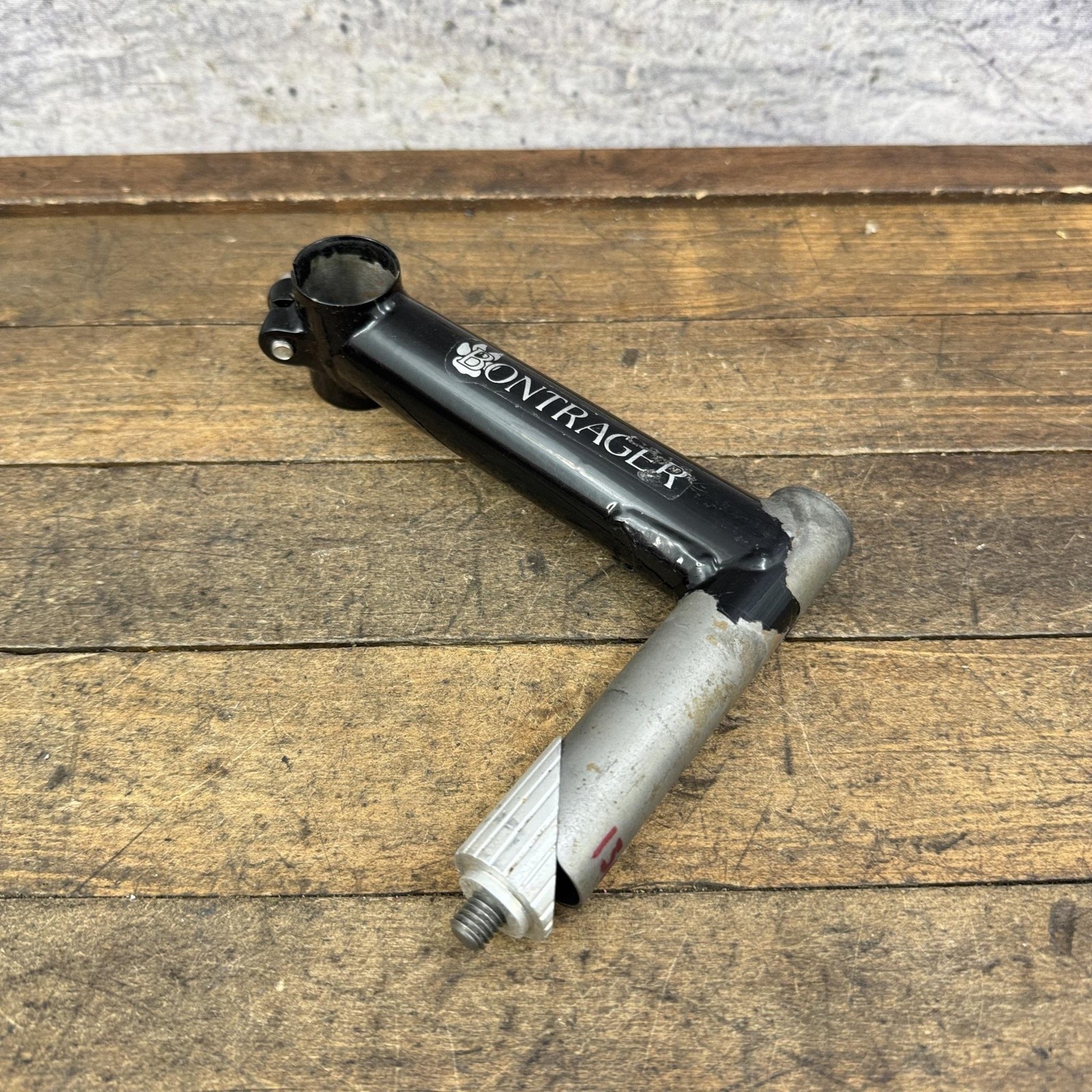 Vintage Bontrager Quill Stem 25.4 Clamp 22.2 130mm Black 1″ 90s MTB Gravel