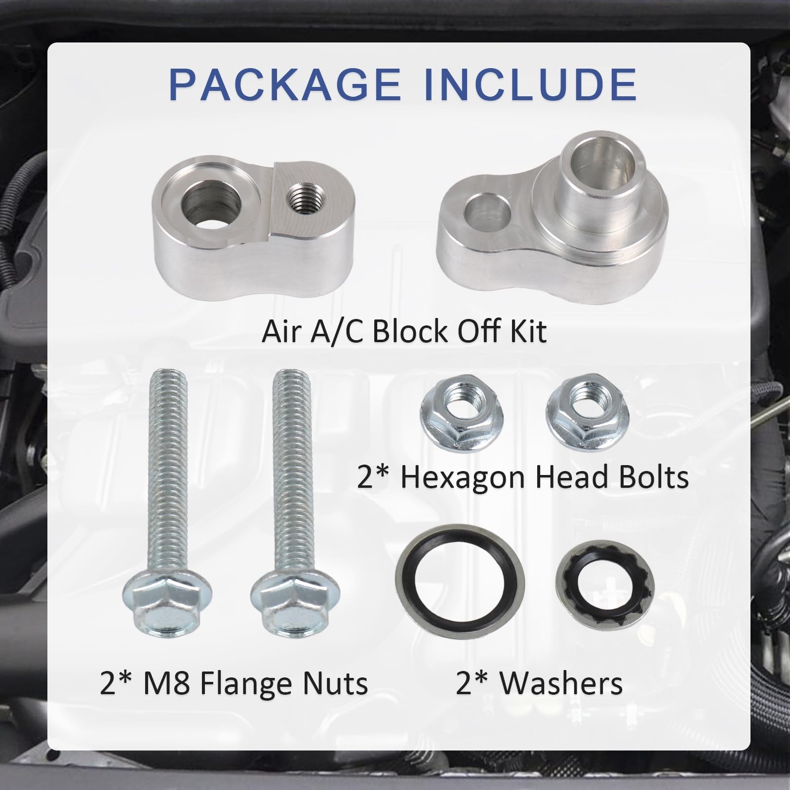 Rear A/C Block Off Kit Compatible with 2000-2013 Chevrolet Suburban/GMC Subur…