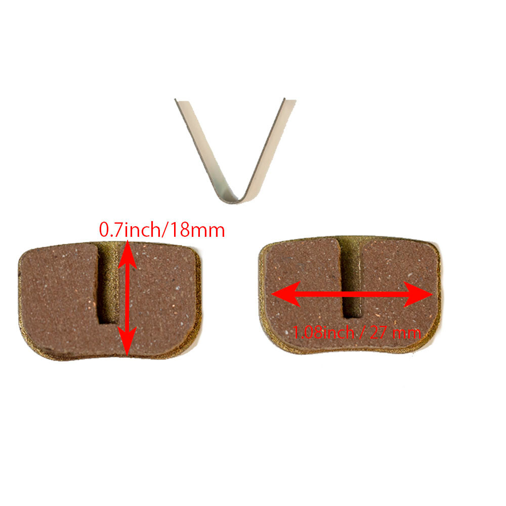 2 Pairs of Brake Pads Metallic Brake Pad for Bike Electric Bike High Quality Pad