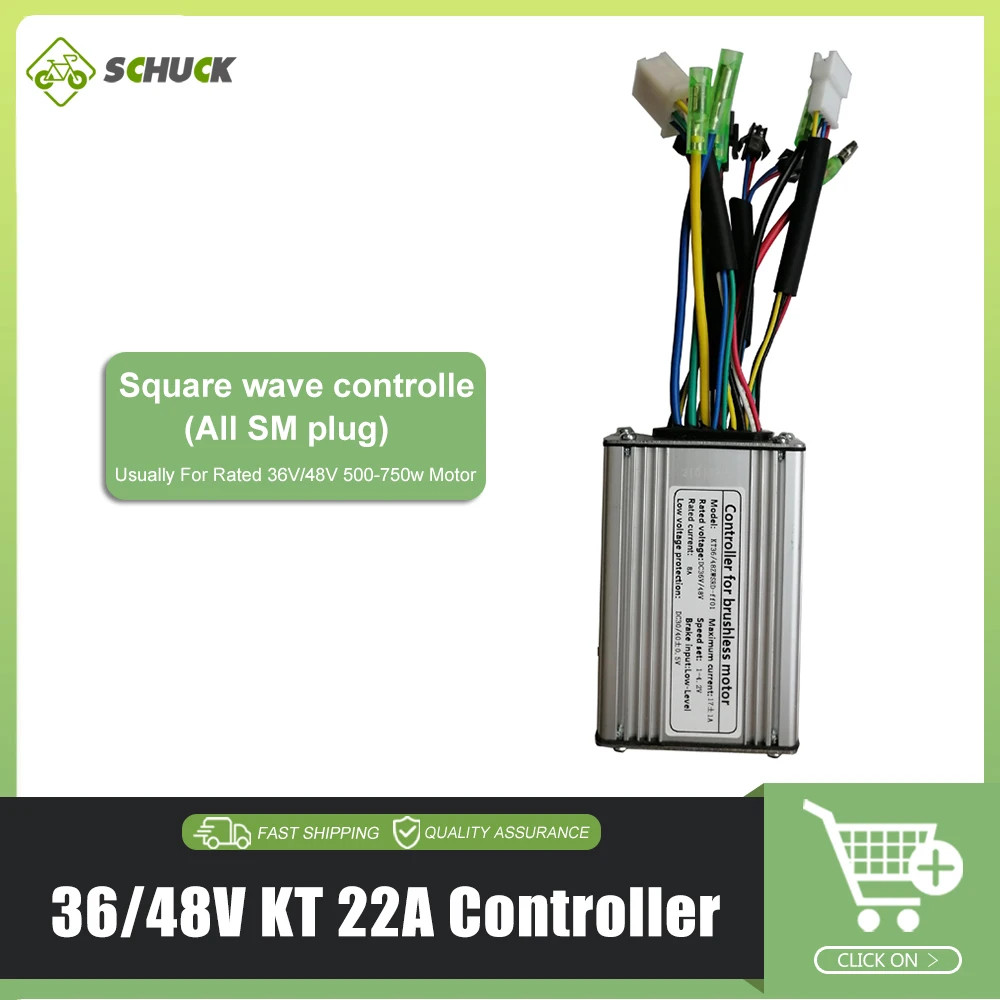 15A 17A 22A 25A 30A 35A 50A E-bike Square Sine Wave KT Controller 36V 48V 72V