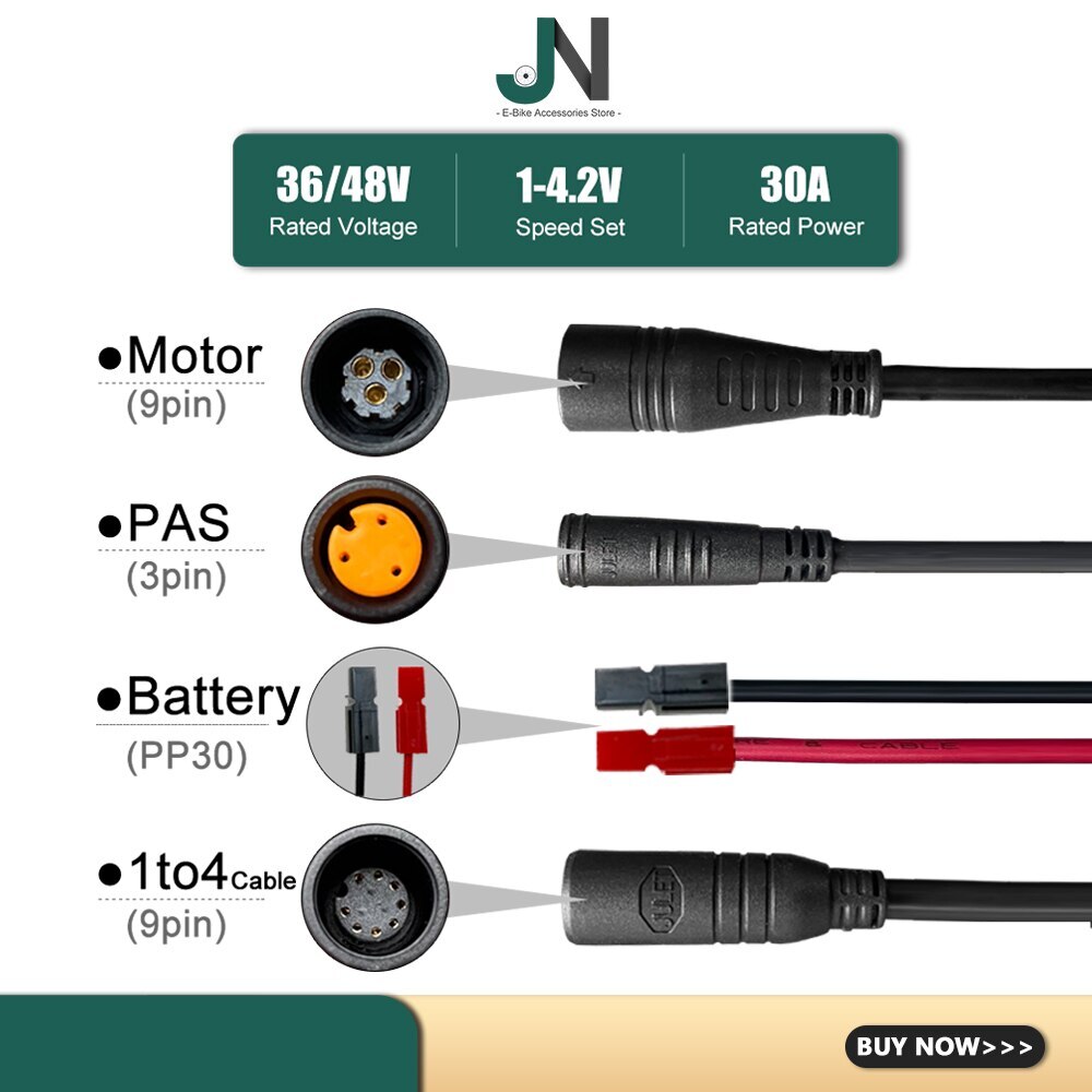 E-bike Controller 15-30A Control System with Use for 250W-1000W Hub Motor