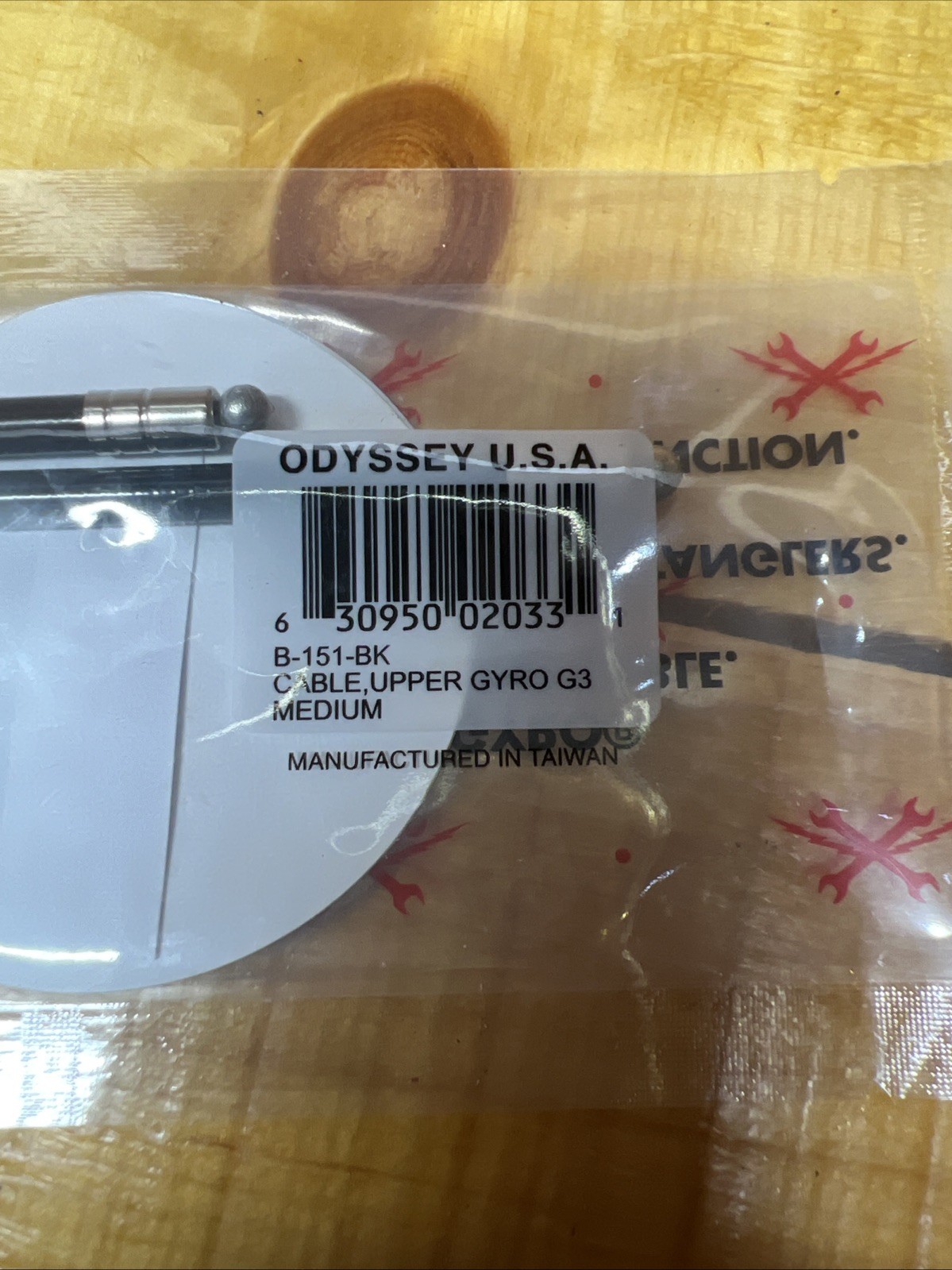 ODYSSEY BMX Bike GYRO-G3 Upper Brake Cable Universal Medium (B-151-BK) 425mm NOS